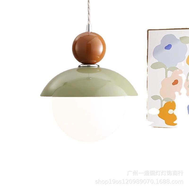 圣诞帽设计师卧室床头吊灯2023新款复古绿色高级感法式主卧吊线灯,家装灯饰光源,智能吊灯,淘宝优惠券,粉丝福利购,淘宝优惠卷