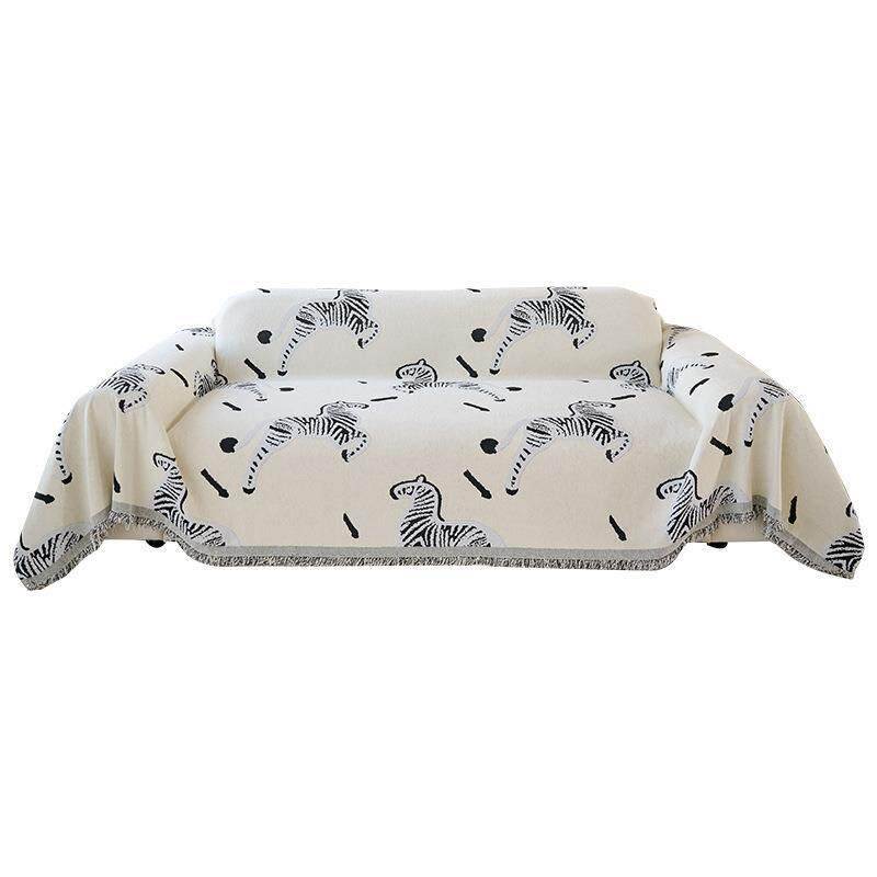 雪尼尔沙发巾一整张全盖沙发毯套罩轻奢高级感防猫抓沙发盖布坐垫