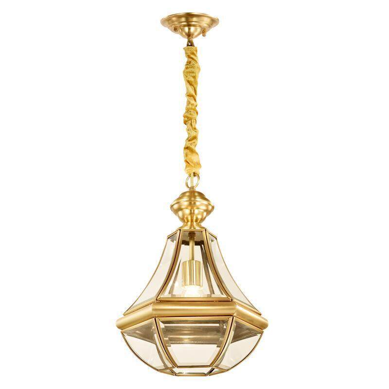 单吊灯全铜美式卧室餐厅厨房吊灯北欧简约酒店过道阳台吊灯具,家装灯饰光源,智能吊灯,淘宝优惠券,粉丝福利购,淘宝优惠卷