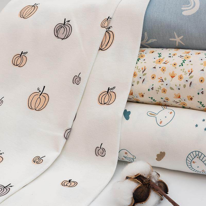 全棉棉毛布料印花针织面料婴童布料宝宝睡袋爬服床笠面料,纺织面料/辅料/配套,汗布,淘宝优惠券,粉丝福利购,淘宝优惠卷