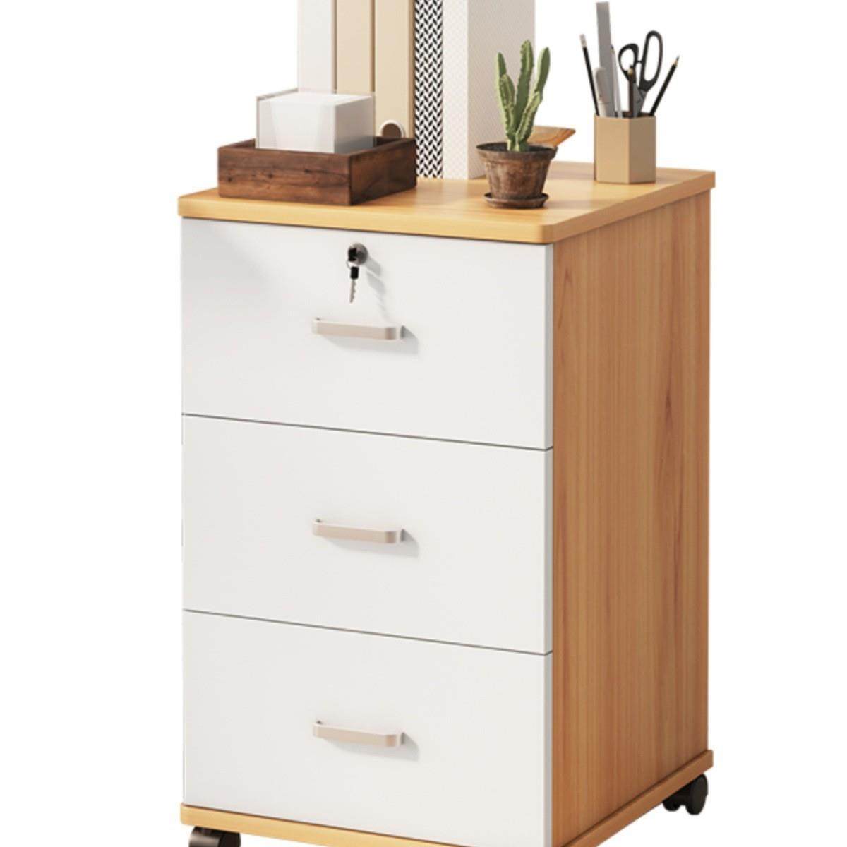 M*办公桌下收纳柜活动柜带锁储物柜矮柜木质移动柜子a4文件抽屉式,商业/办公家具,办公储物柜,淘宝优惠券,粉丝福利购,淘宝优惠卷