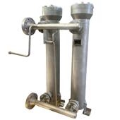不锈钢双联袋式 管道过滤机卫生级高压双联过滤器 过滤器顶入式