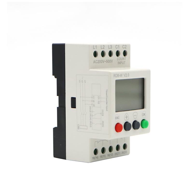 CDQFBR过电欠压6相相序保护器RD-W电梯三相交流检测缺断相继器
