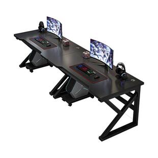 电脑桌台式家用网吧电竞桌双人网红专用直播游戏桌子简易工作台