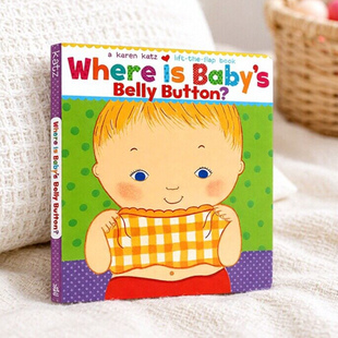 【现货】英文原版 宝宝的肚脐眼在哪里？Where Is Baby's Belly Button?  儿童启蒙绘本书籍