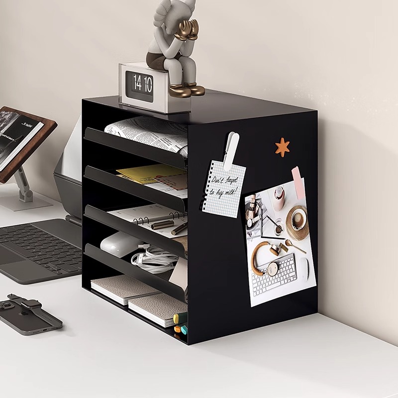 克维索信盘桌面多层抽屉式信封文件置物信托架玄关收纳柜铁皮柜