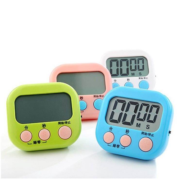计时器厨房定时器实验室电子闹钟秒表大屏幕正器提醒器学生