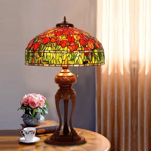 HAUTY别墅台灯客厅20寸艺术彩玻