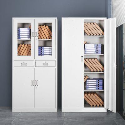 钢制办公室文件柜铁皮资料柜员工柜子收纳柜储物柜带锁矮柜档案柜