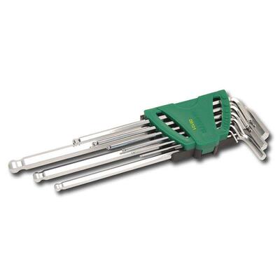 SATA世达工具 9件套特长球头内六角扳手 09101