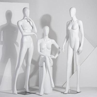 哑白色高档全身模特道具女服装店展示架橱窗假人韩版婚纱模特架子