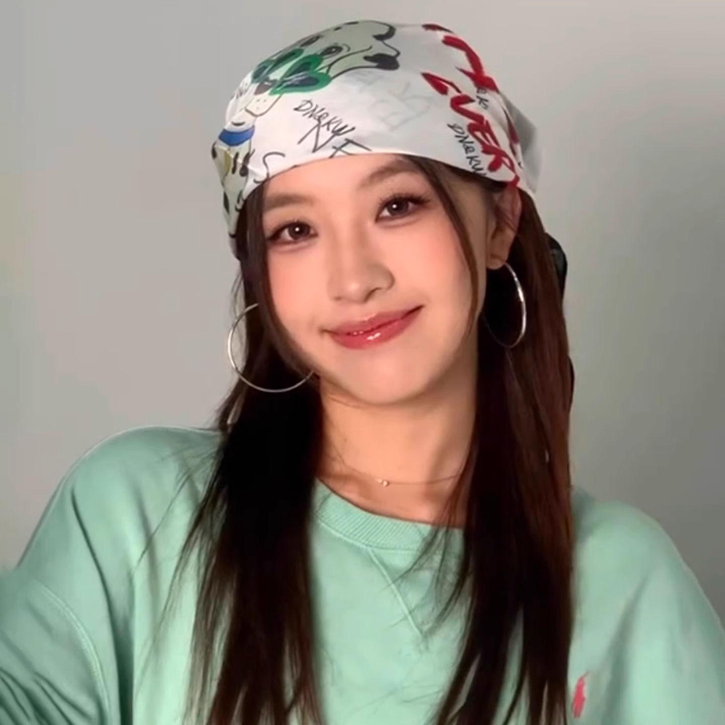 美式复古卡通小狗小方巾