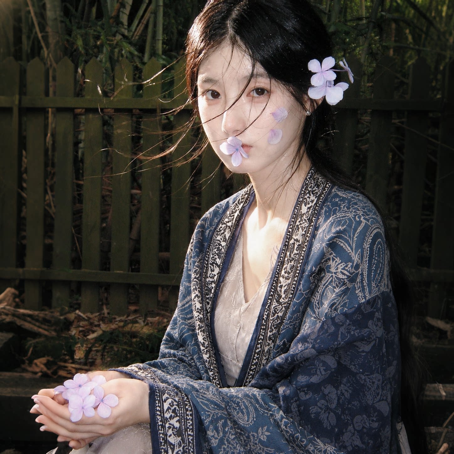 民族风复古棉麻印花披肩丝巾女