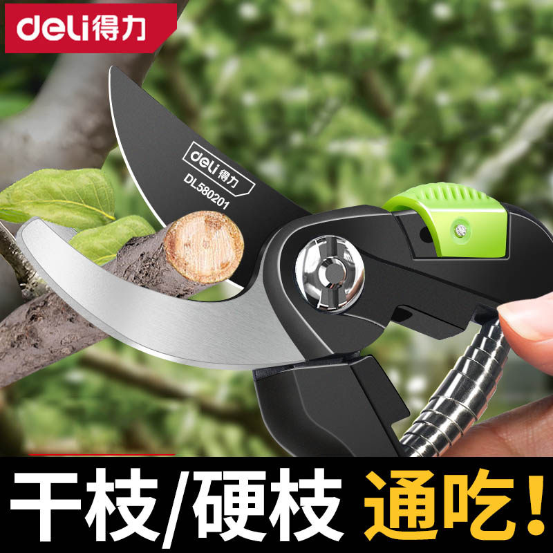 得力剪枝剪刀园林花艺修剪树枝图片