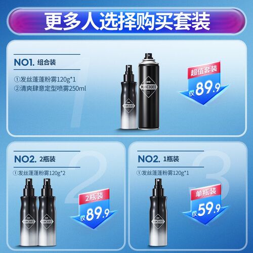 左颜右色发丝蓬松水发胶自然高颅顶立体塑型持久控油清爽修护男士