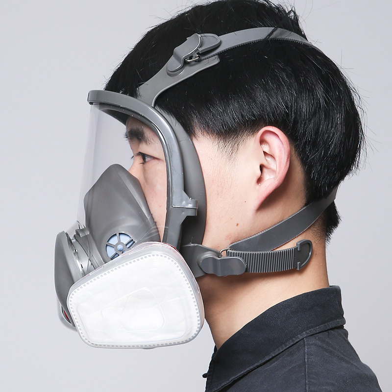 速发防毒具化工气体喷漆全脸工业防尘防护罩呼吸器