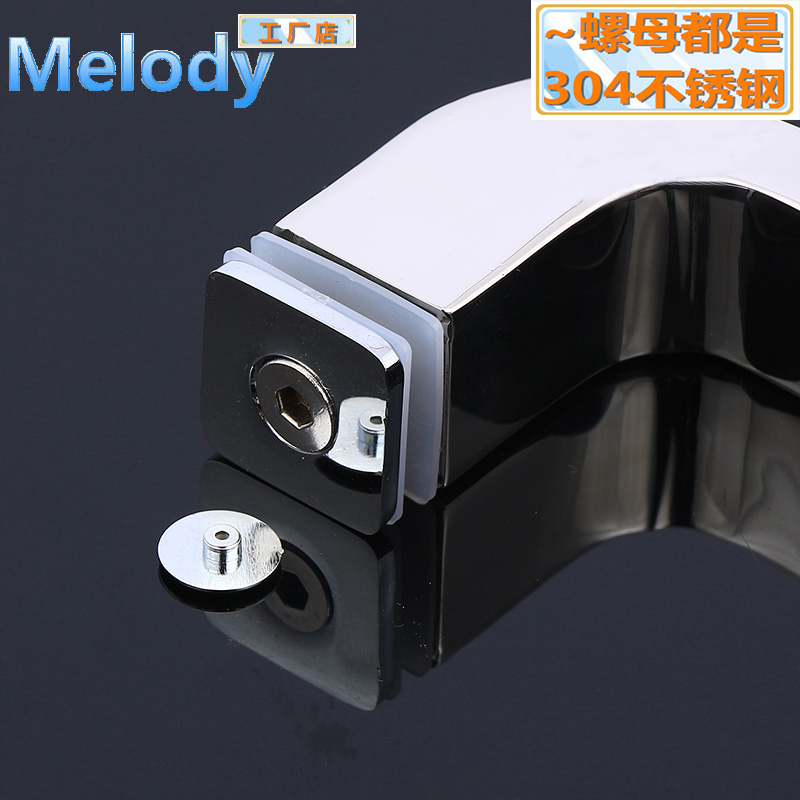 速发优制房玻璃门04不锈钢拉手卫生间移门把手隔断扶手毛巾杆厚