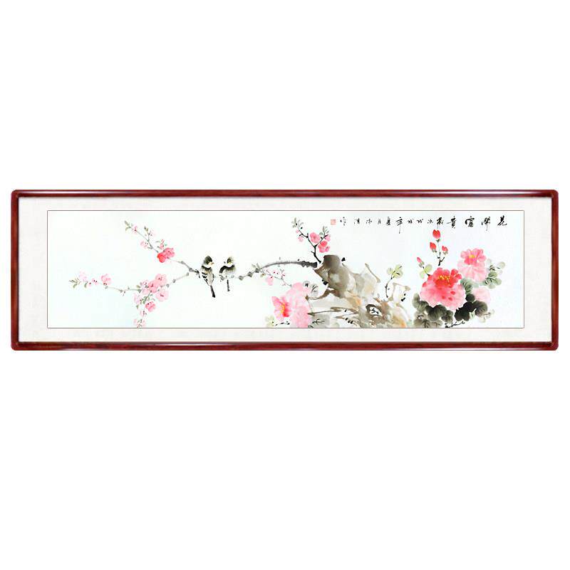 花开富贵国画牡丹花纯手绘真迹花鸟中式客厅卧室床头挂画装饰字画