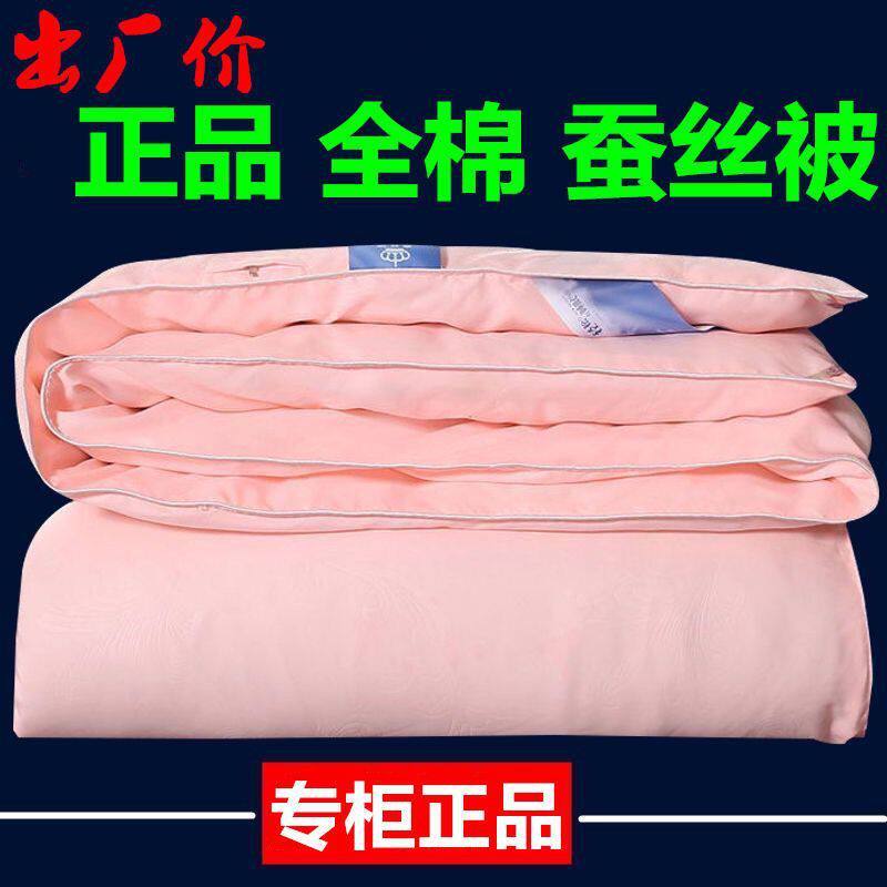 桐乡蚕丝被桑蚕丝棉春秋被空调被加厚保暖冬被子母被二合一包邮