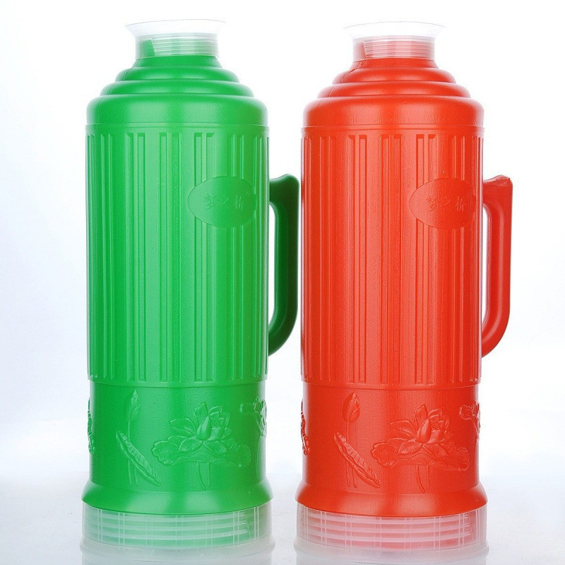 l开水暖水瓶2L胆壶暖水壶保温瓶瓶家用玻璃加厚塑料磅5外壳热水