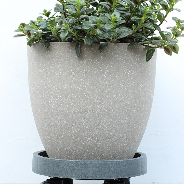 水泥盆大承重轮托钢化圆轮加厚托盘耐用花托万向轮可移动托盘