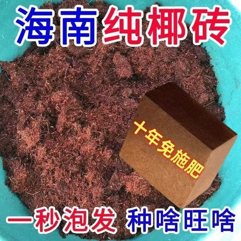 椰砖营养土养花通用型椰糠植物花土种菜泥土脱盐肥多肉土壤种植土