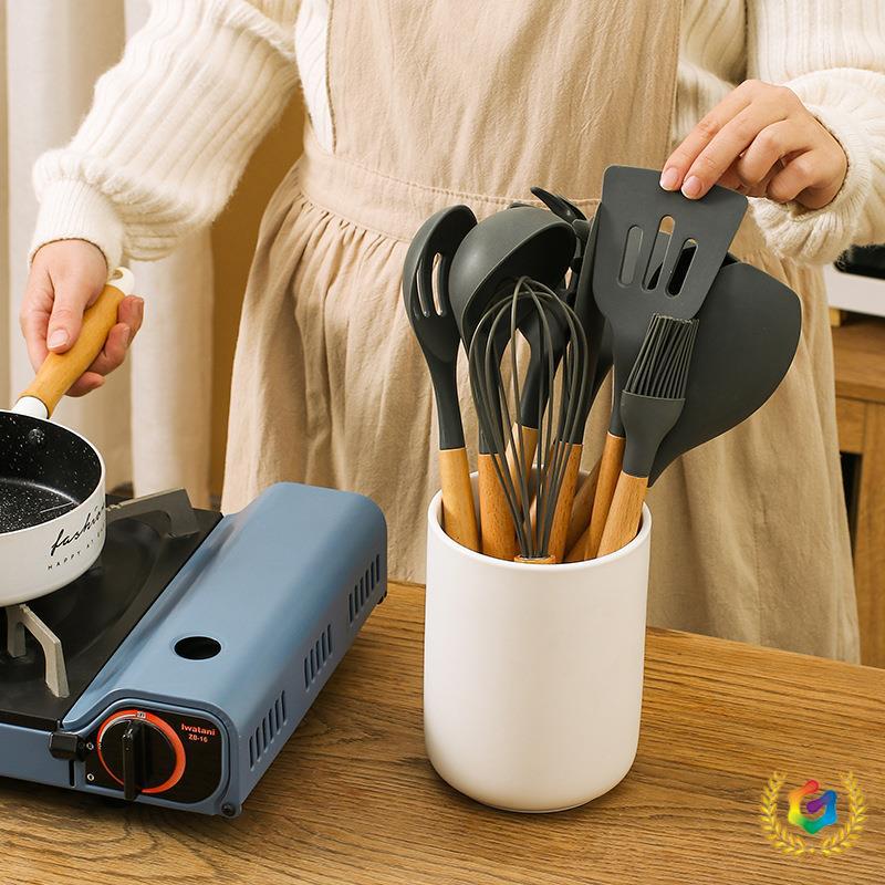 ?陶瓷厨具收纳筒家用厨房用具收纳桶大容量筷子筒刀叉勺收纳罐筷