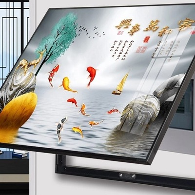 家和万事兴电表箱装饰画新中式富贵免打孔免钉安装遮挡电柜配电箱