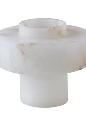 简约轻奢高端天然云石大理石花器花瓶样板间酒店客厅餐厅装饰摆件