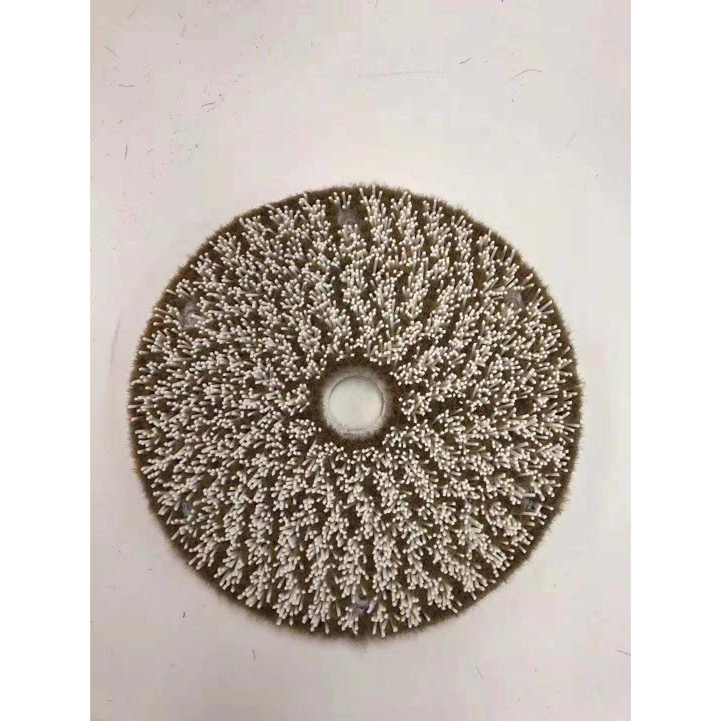 扫光猪毛盘手机3D玻璃扫光毛盘刷玻离光学镜片抛光刷研磨盘剑
