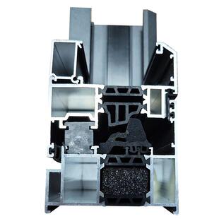 外贸断桥铝门窗80系列平开窗框扇平齐定制北京门窗厂隔音系统窗