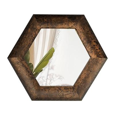 中古风客厅玄关镜子装饰画高级感小众复古客卧室梳妆台摆画镜面画