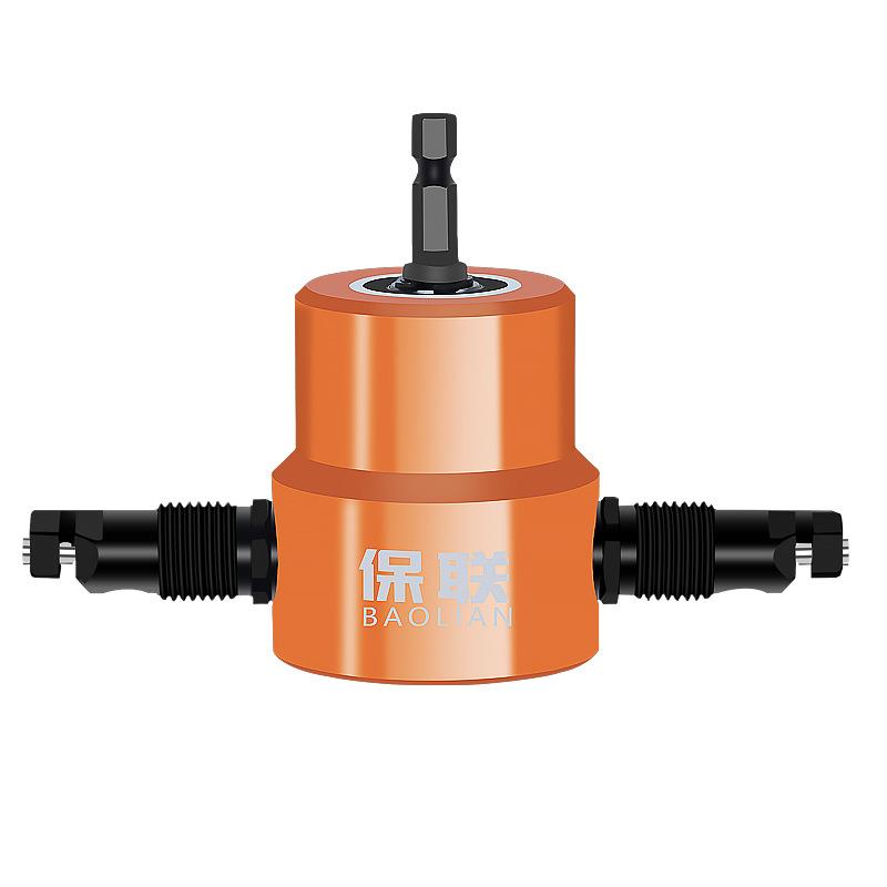 双头金属薄板切割器电动铁皮电剪刀曲线开孔电冲剪剪铁皮工具