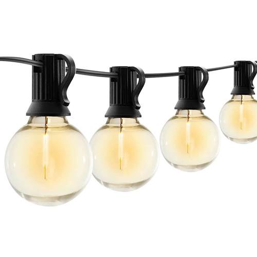 G40LED玻璃灯串婚庆庭院圣诞节日装饰露营户外防水挂串灯欧规