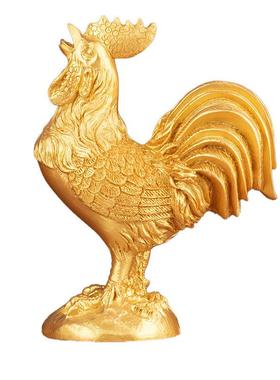 厂家直销金鸡摆件树脂仿铜鸡公鸡摆设十二生肖鸡