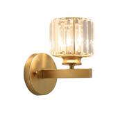 美式 水晶壁灯简约后现代客厅卧室床头过道电视背景墙创意轻奢灯具