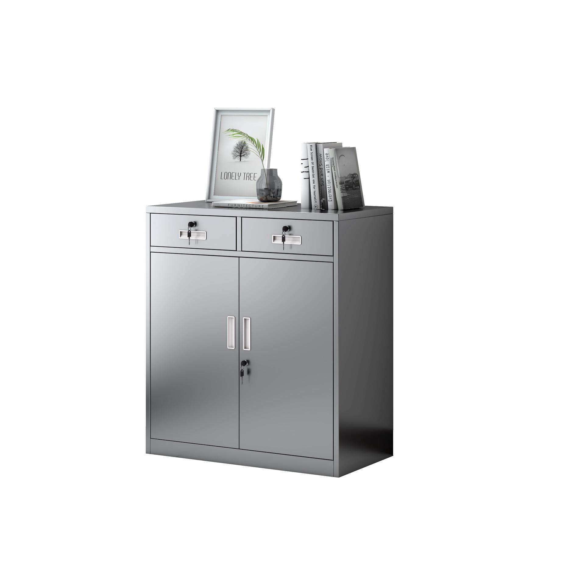 不锈钢矮柜文件柜床头柜带锁抽屉储物柜一斗一门桌下活动柜小柜子,商业/办公家具,办公储物柜,淘宝优惠券,粉丝福利购,淘宝优惠卷