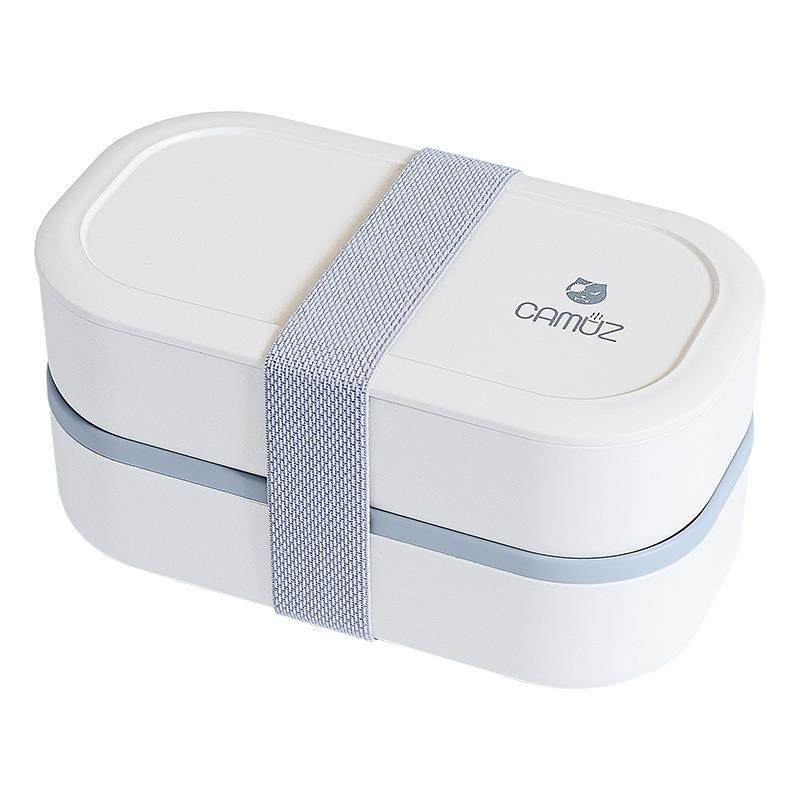 日式双层饭盒可微波炉加热上班族便携密封分隔塑料便当盒,餐饮具,保鲜盒,淘宝优惠券,粉丝福利购,淘宝优惠卷