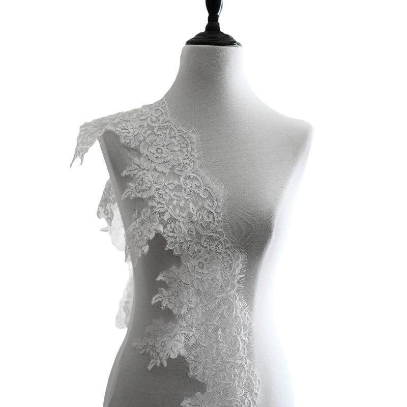 3米长睫毛车骨手摇车骨蕾丝花边婚纱头纱外景拍摄道具diy装饰