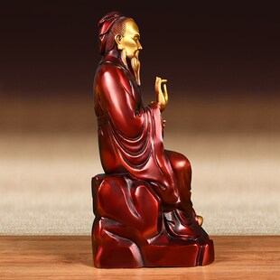 速发黄铜医圣名医张仲景摆件纯铜中医文化人物神像神医大药房家居