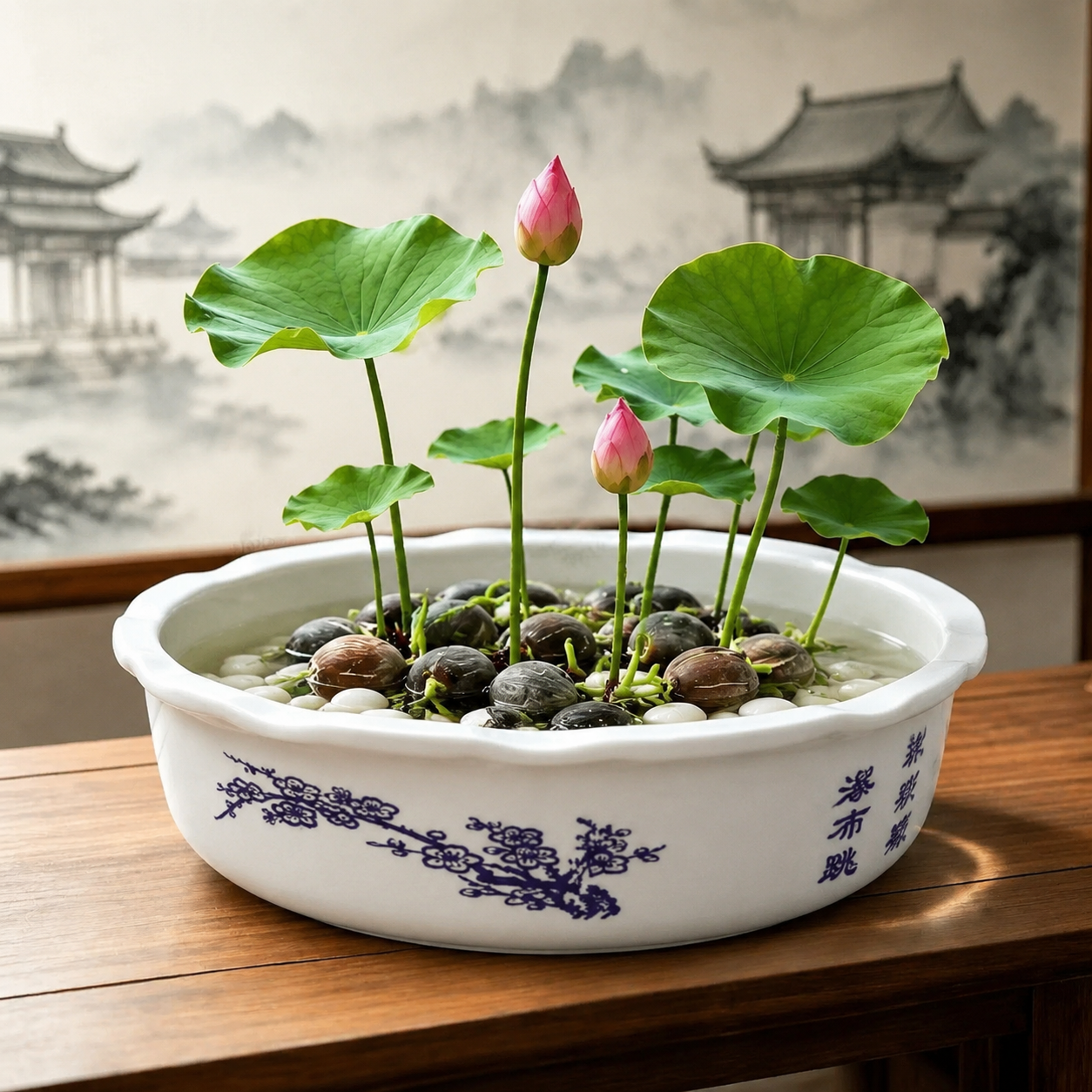 碗莲种子水培植物四季开花盆栽水培荷花阳台水生水养植物种藕莲花