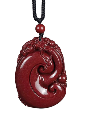 朱砂如意吊坠官方旗舰店正品本命年天然女项链护身符男钥匙扣挂件