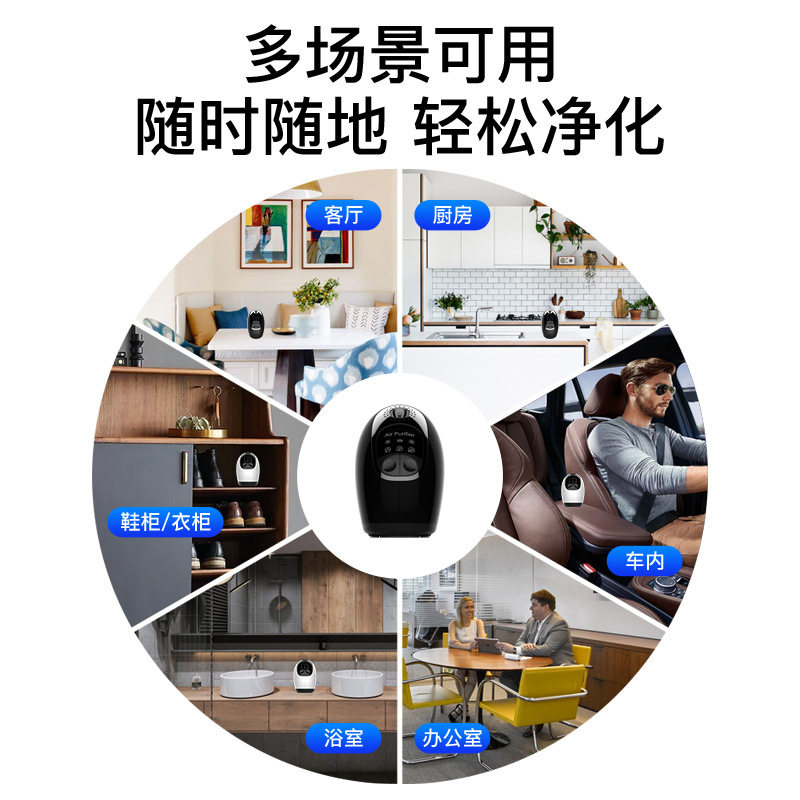 车载空气净化器汽车用新车内除甲醛异味杀菌负Q离子臭氧卫生间室