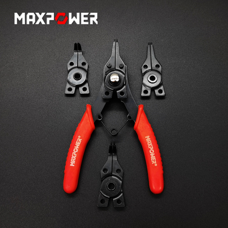 迈泊8合1卡簧钳套装多功能内卡外卡环钳I子工业级轴穴用弹簧钳组
