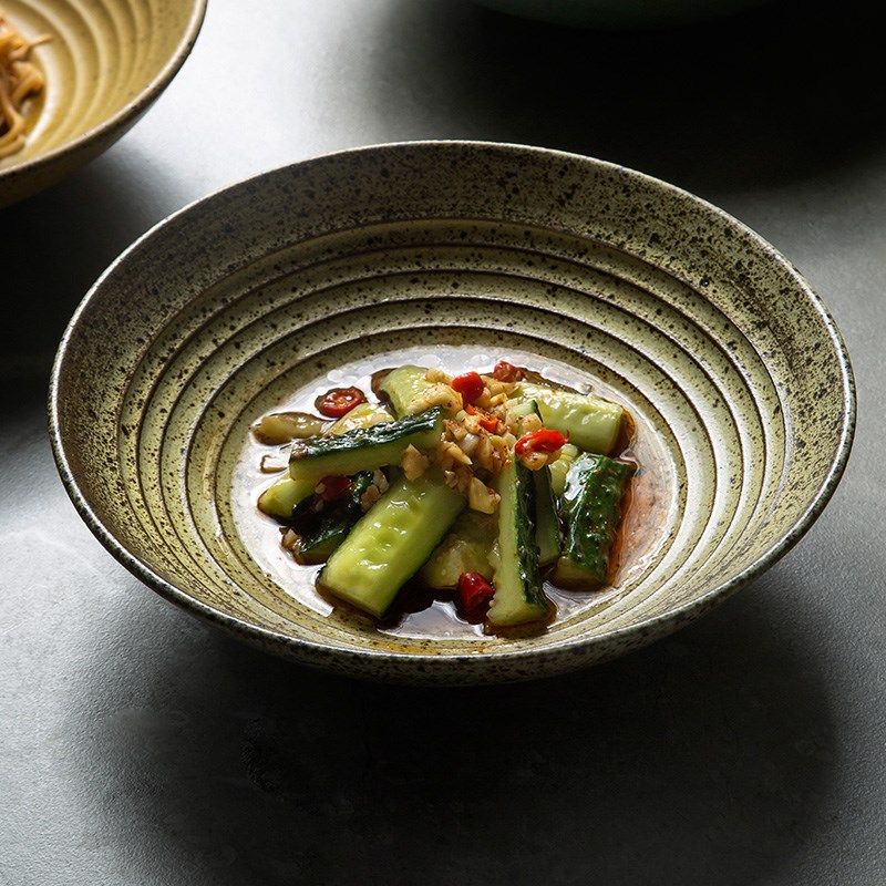 日式复古c螺纹碗粗陶拉面碗家用创意怀旧面碗汤碗沙拉碗菜碗单个,餐饮具,碗,淘宝优惠券,粉丝福利购,淘宝优惠卷