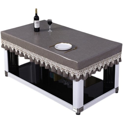 皮革免洗桌布皮罩防水防油长方形电炉茶I几皮套烤火取暖桌餐桌罩