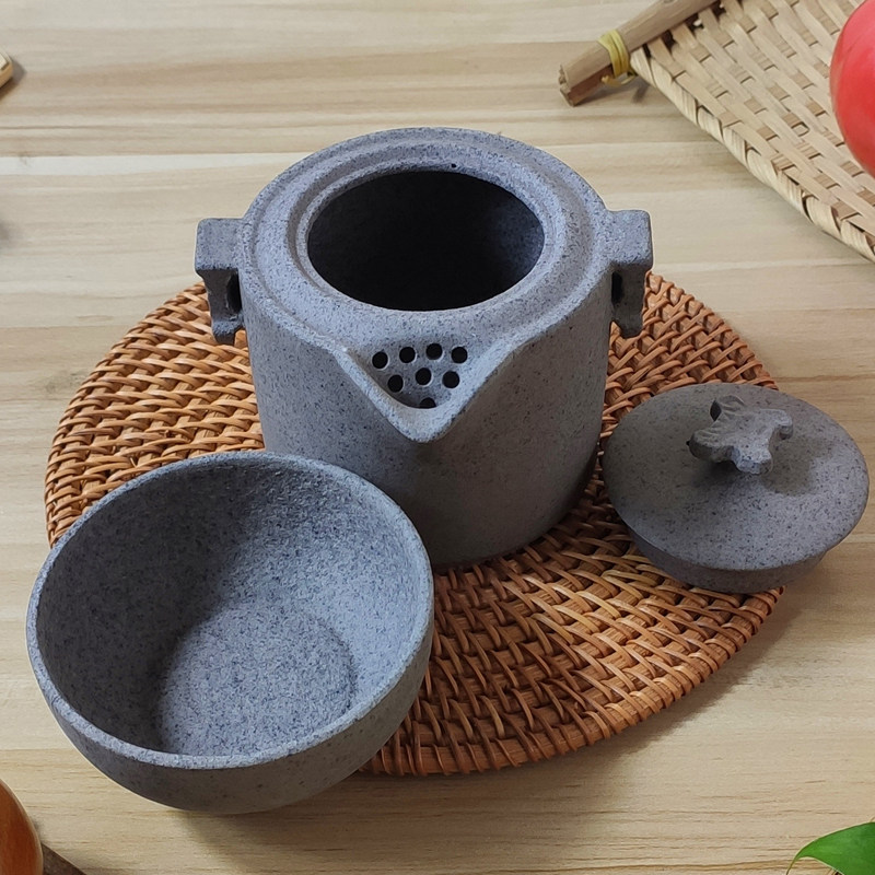 平定砂器功夫旅行茶具便携式户外旅游泡I茶露营装备小套快客杯茶