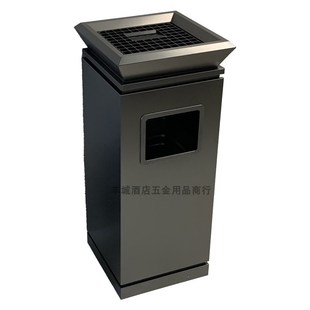 不锈钢垃圾桶酒店大堂立式带烟灰缸D台球厅娱乐办公场所高档写字
