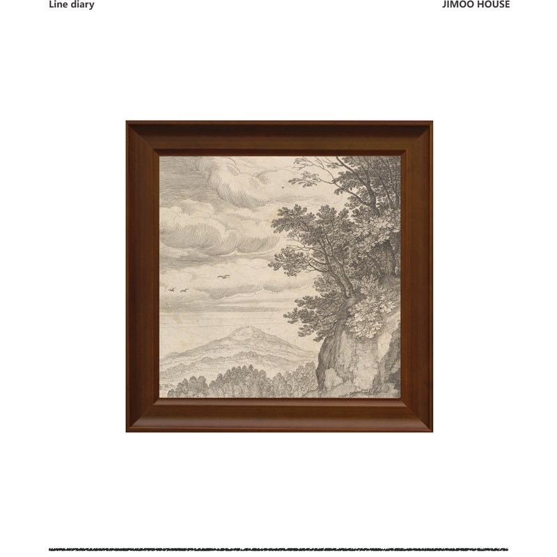 集木室物所/线j稿日记挂画装饰画客客厅入户玄关沙发背景墙卧室画