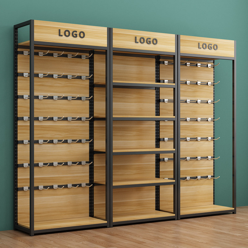 可调节超市货架手机配件s展示架便利店挂钩置物架文具店展示柜多